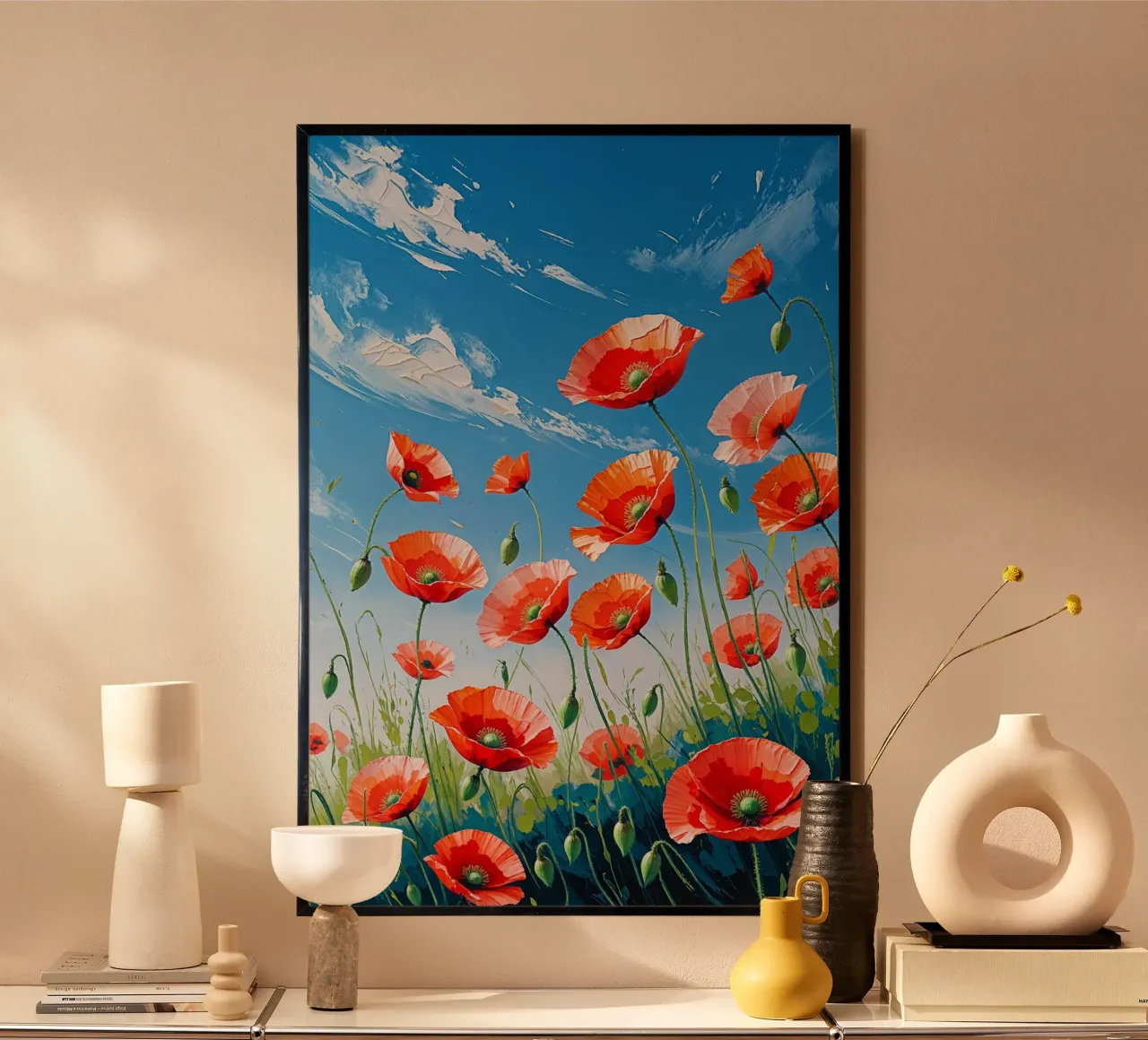 The Radiance of Wild Poppies carta hahnemühle da AlbertKlee