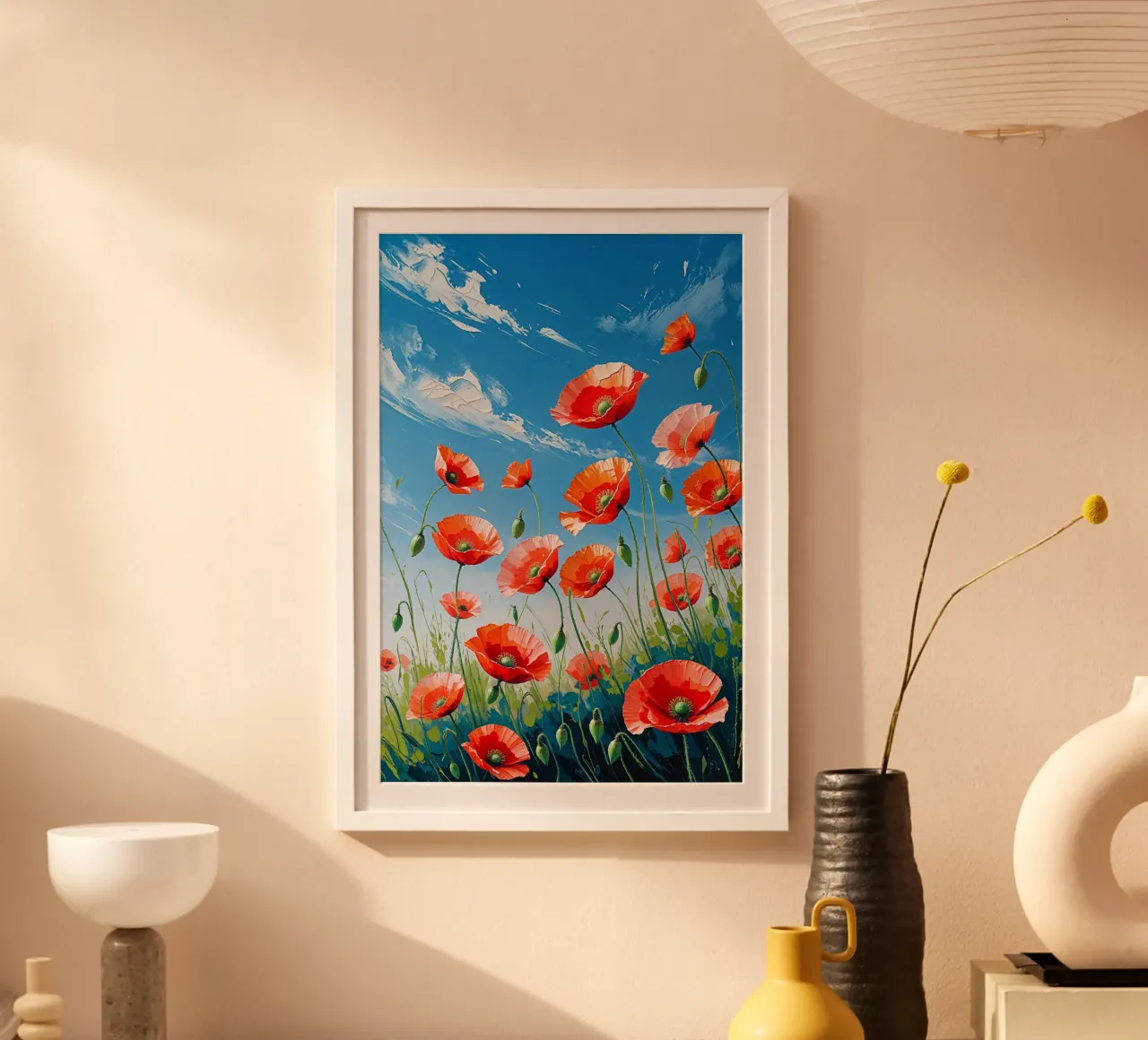 The Radiance of Wild Poppies carta hahnemühle da AlbertKlee