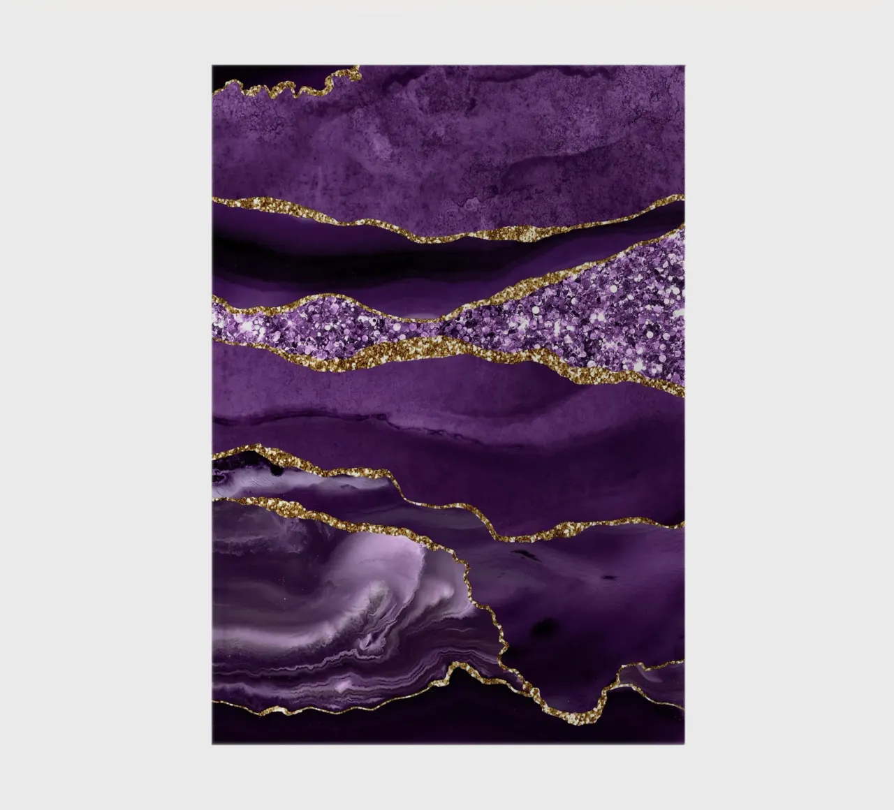Agate Glitter Ocean Texture 01 notebook by Gemstone Textures