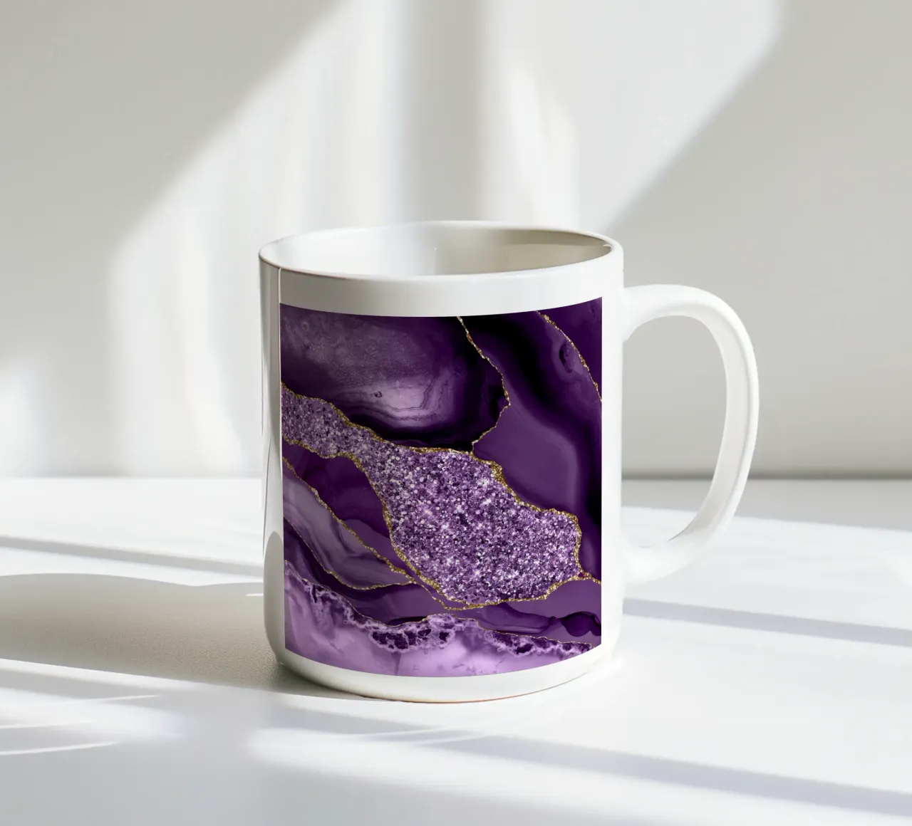 Agata Glitter Ocean Texture 03 tazza in ceramica da Gemstone Textures