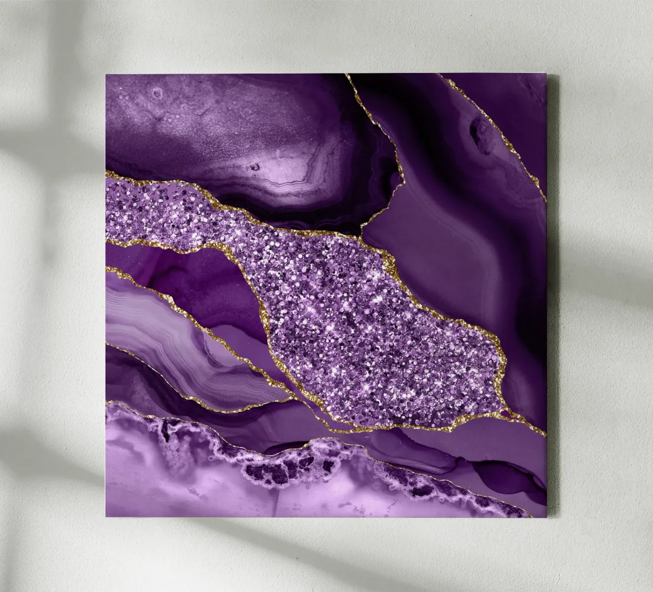 Agata Glitter Ocean Texture 03 tela con Cornice a cassetta da Gemstone Textures