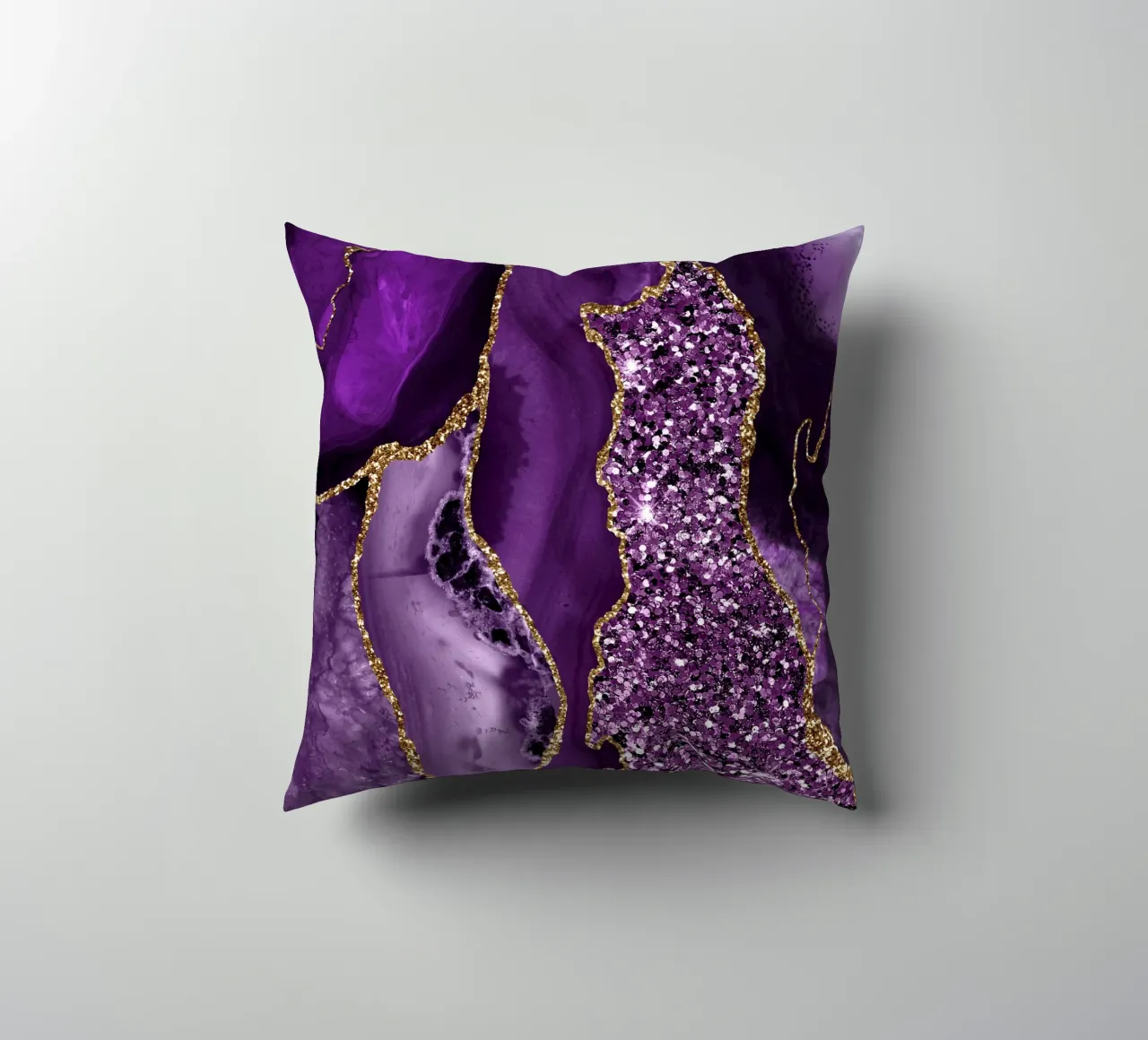 Agata Glitter Ocean Texture 04 cuscino da Gemstone Textures