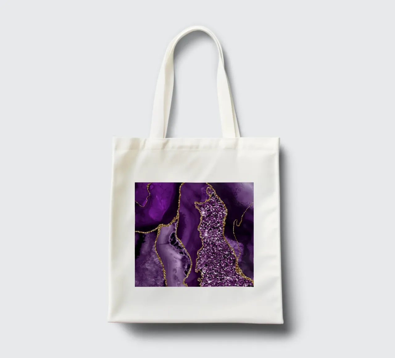 Agate Glitter Ocean Texture 04 tote bag by Gemstone Textures