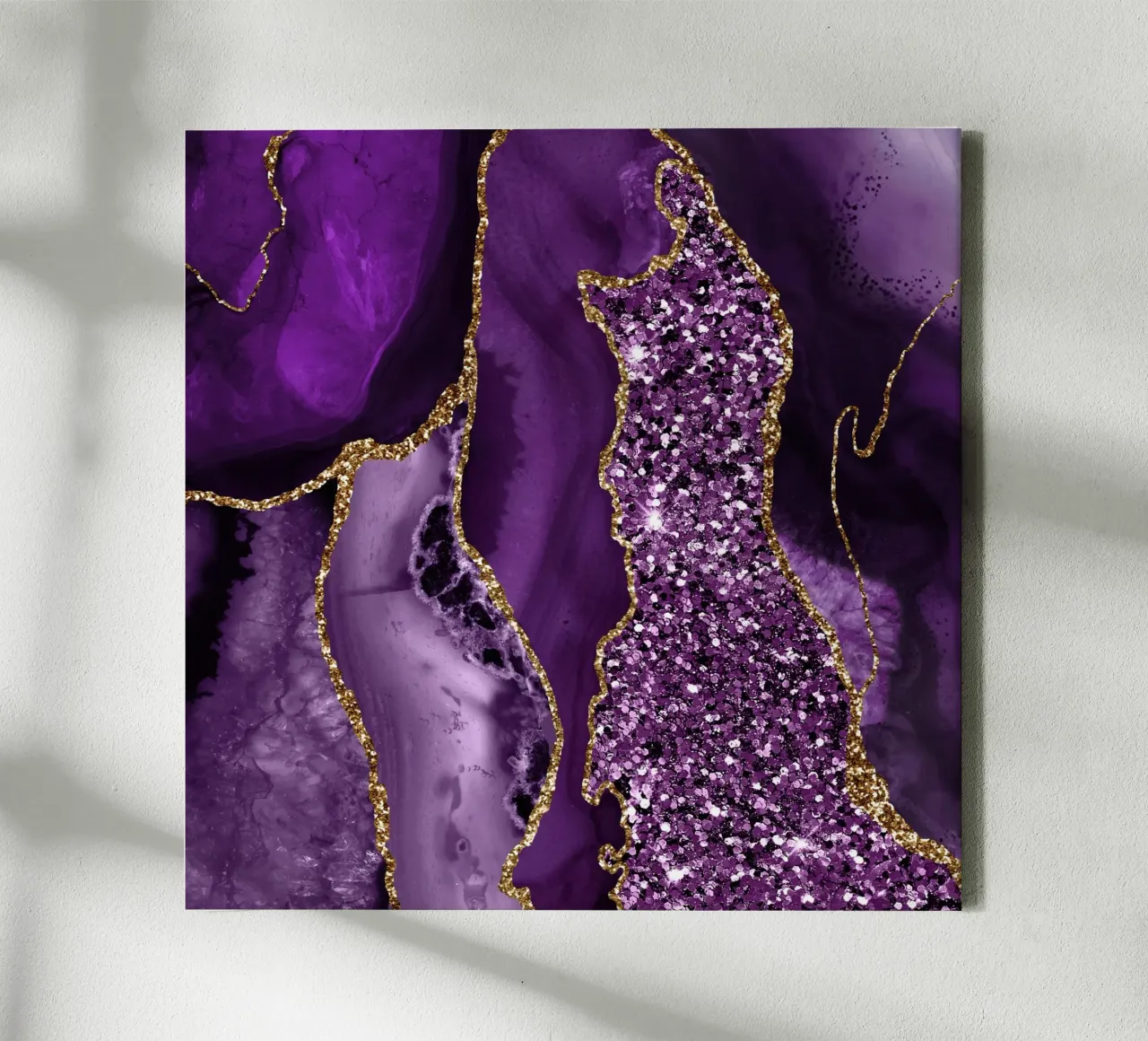 Agata Glitter Ocean Texture 04 tela con Cornice a cassetta da Gemstone Textures