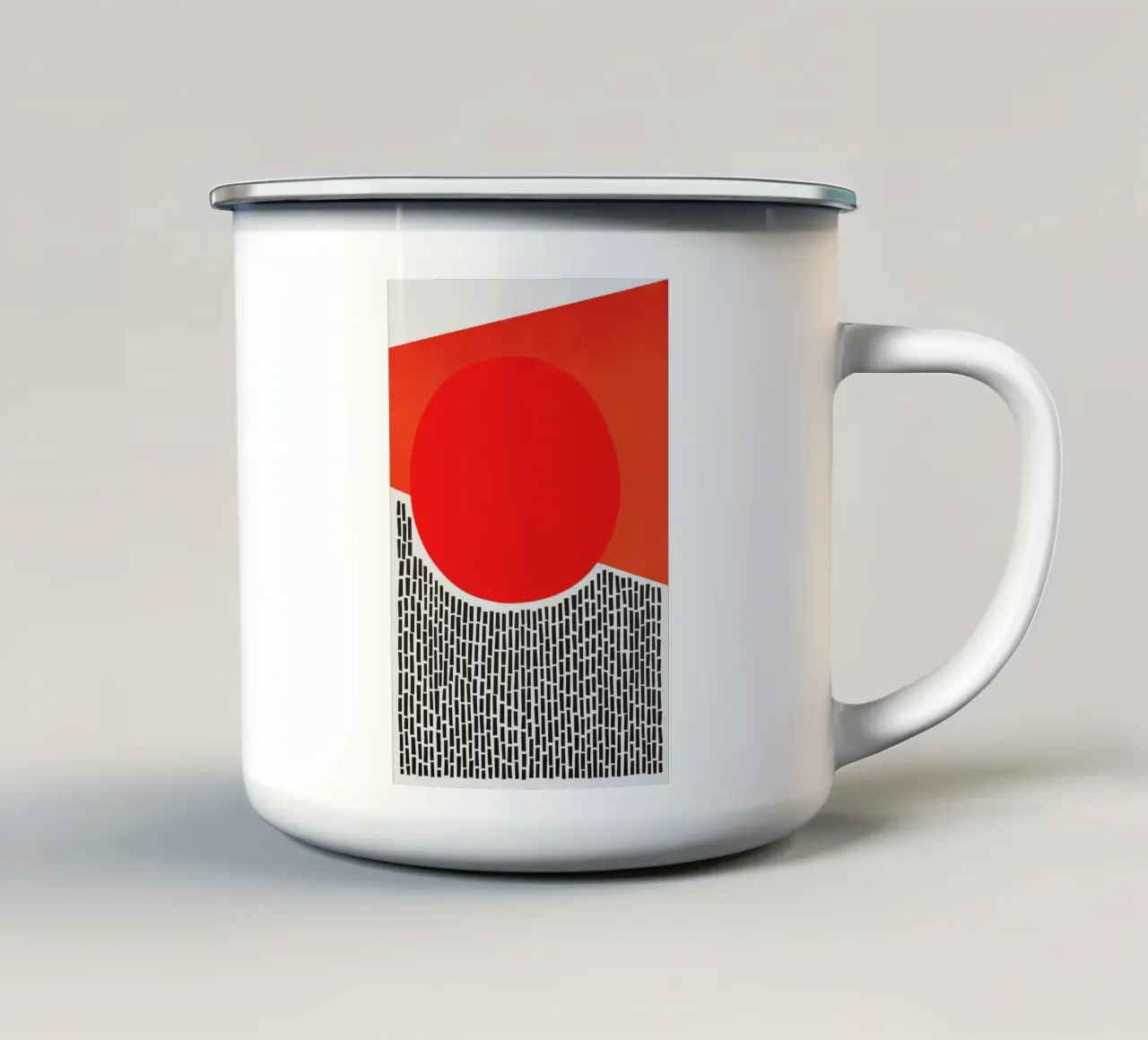 Sunshine and Rain taza de esmalte de Fox & Velvet