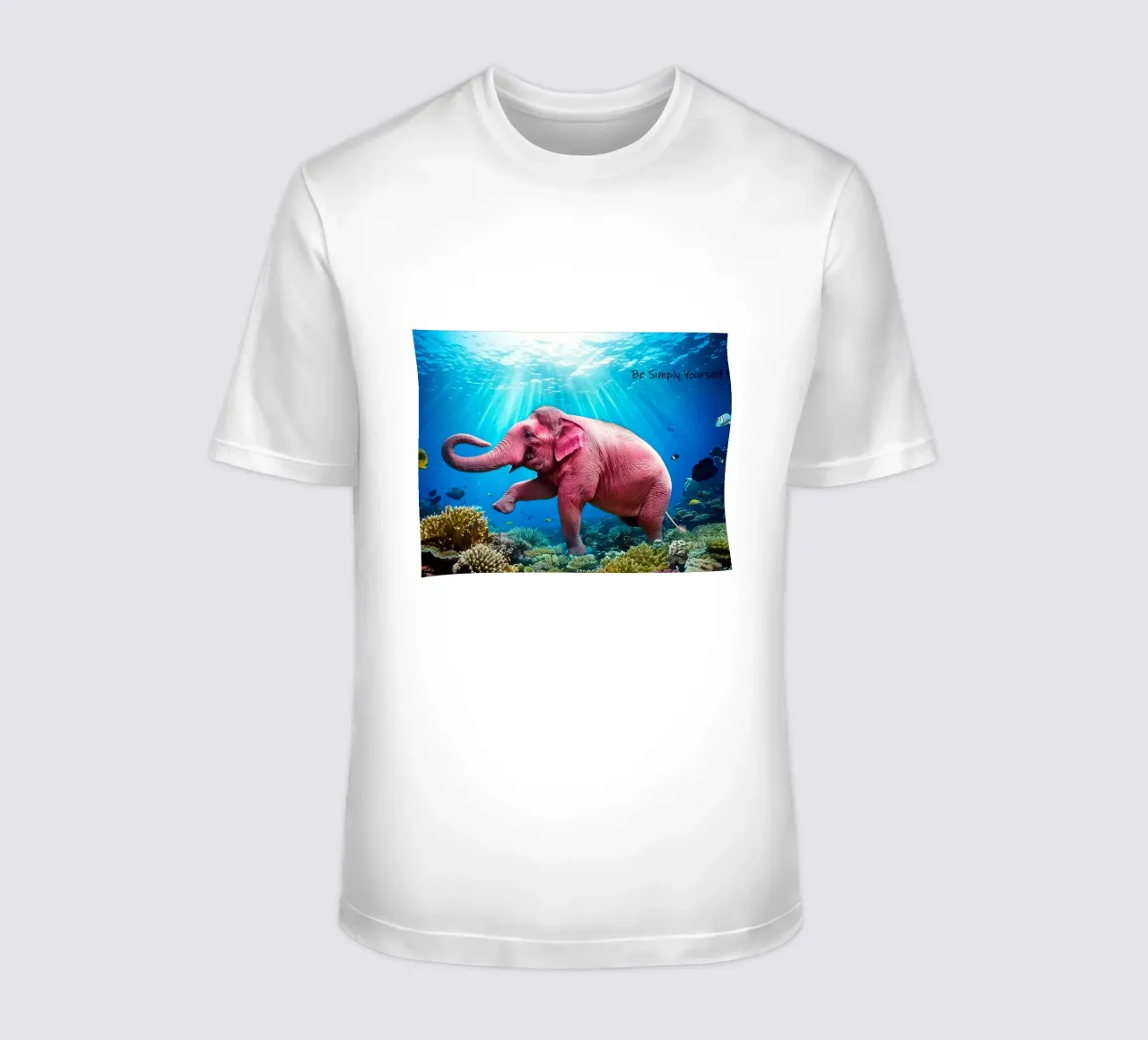 BE SIMPLY YOURSELF t-shirt by Thierry vobmann photography