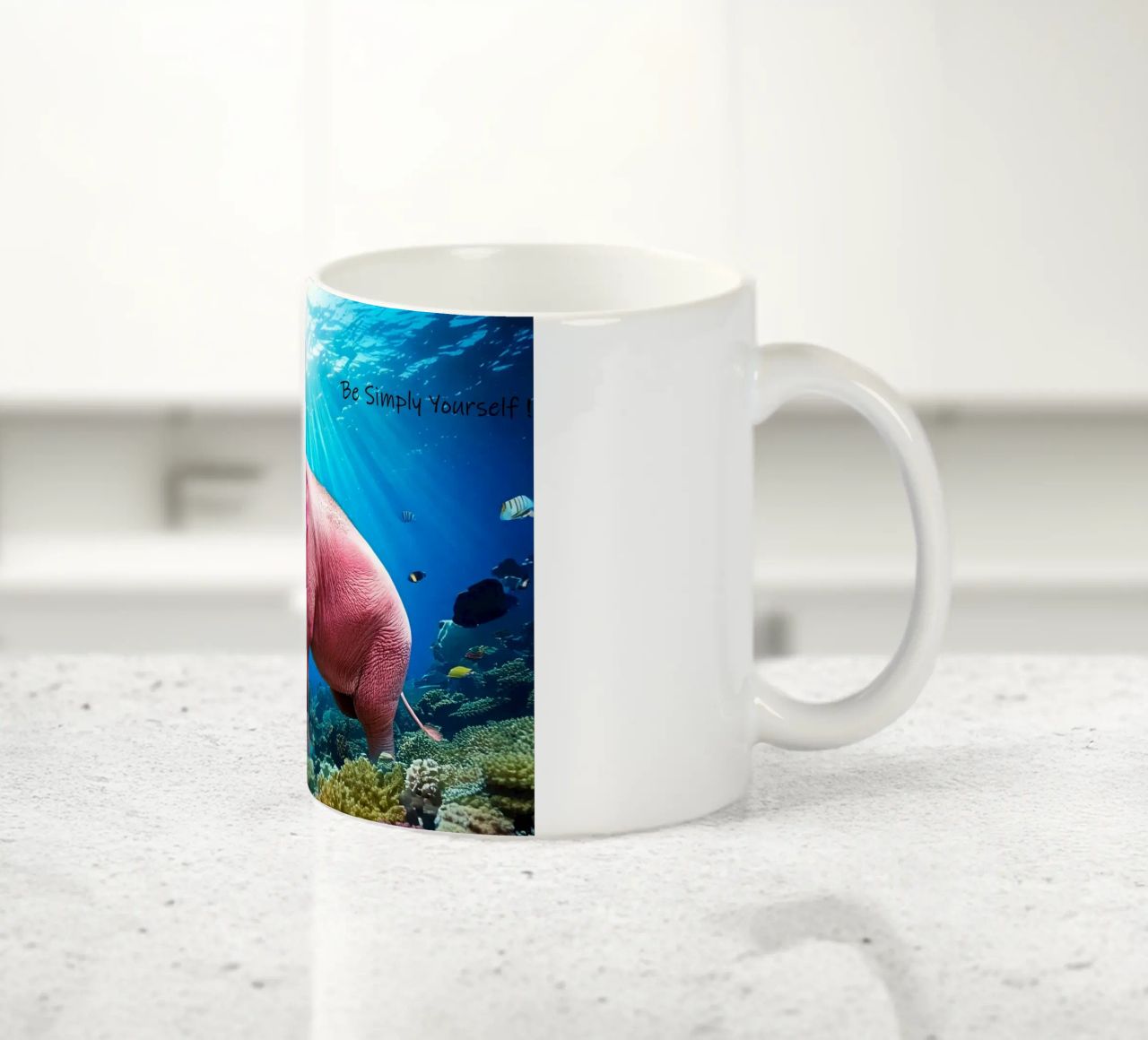 ESSERE SEMPLICEMENTE SE STESSI tazza in ceramica da Thierry vobmann photography