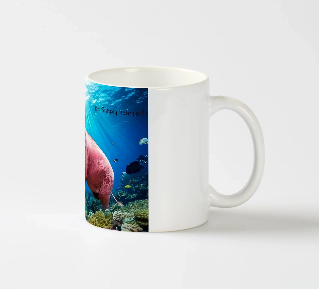 ESSERE SEMPLICEMENTE SE STESSI tazza in ceramica da Thierry vobmann photography