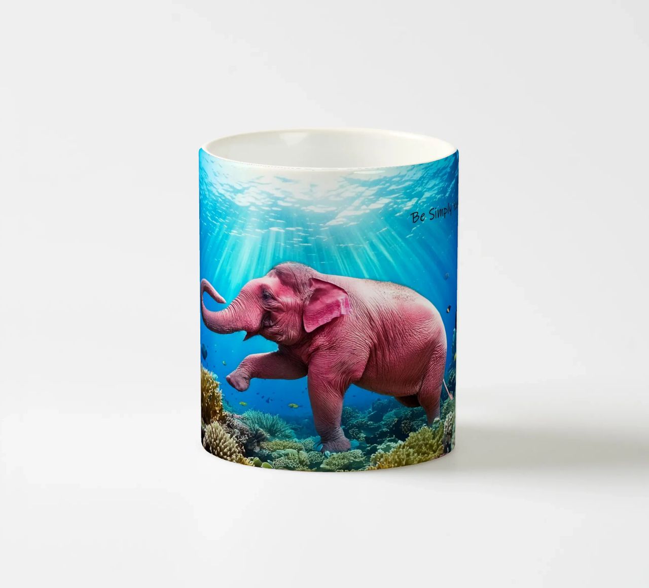 ESSERE SEMPLICEMENTE SE STESSI tazza in ceramica da Thierry vobmann photography