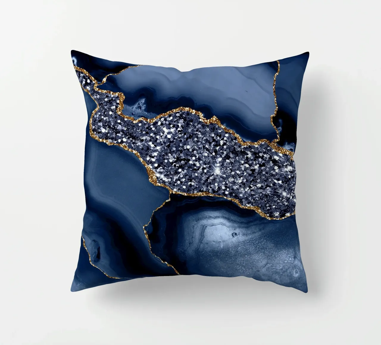 Agata Glitter Ocean Texture 05 cuscino da Gemstone Textures
