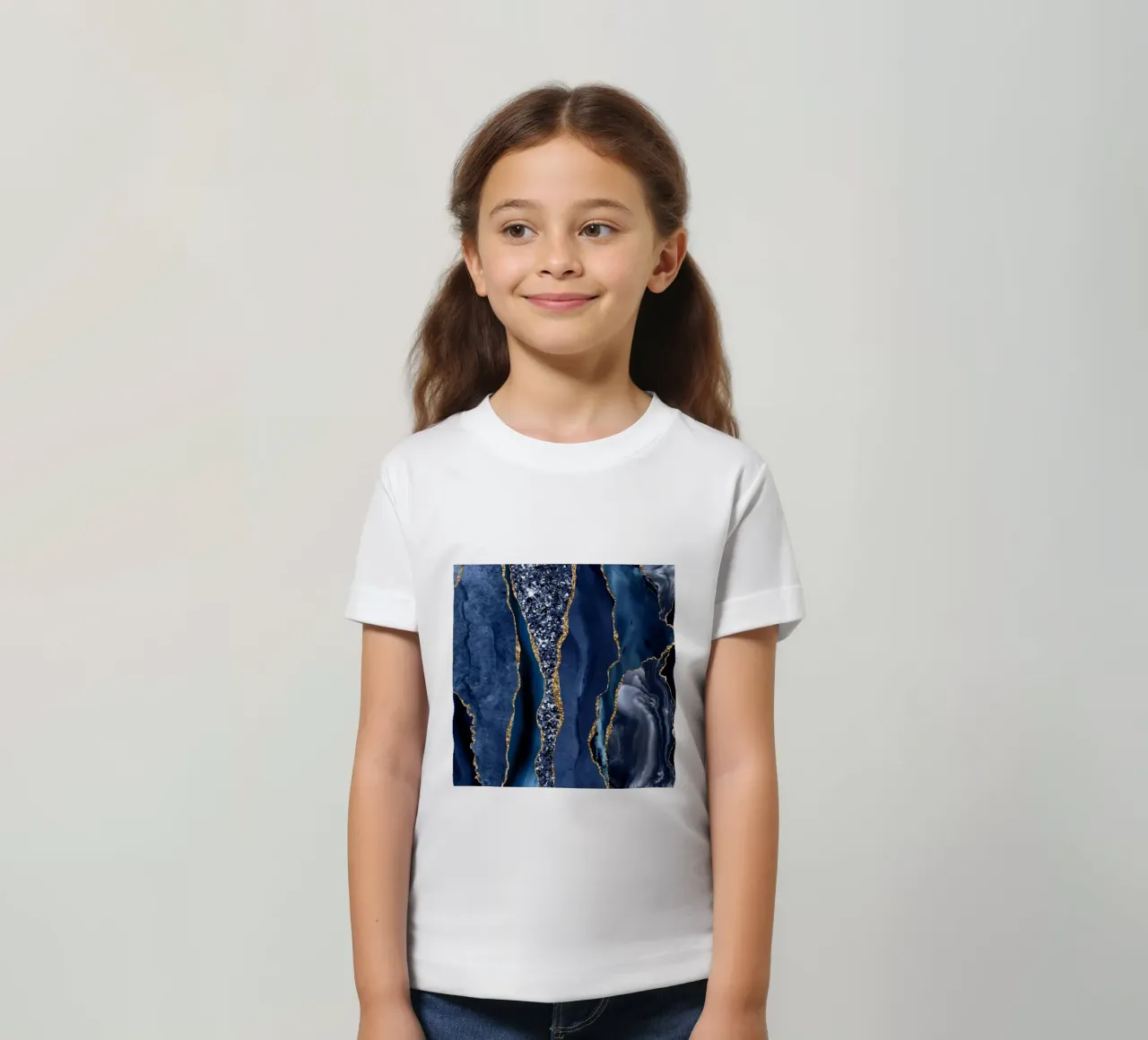 Achat Glitzer Ozean Textur 06 Kinder T-Shirt von Gemstone Textures