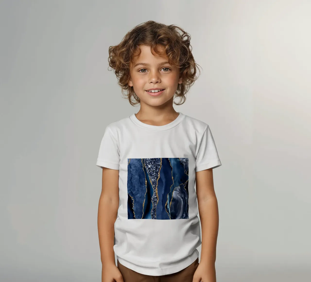 Achat Glitzer Ozean Textur 06 Kinder T-Shirt von Gemstone Textures