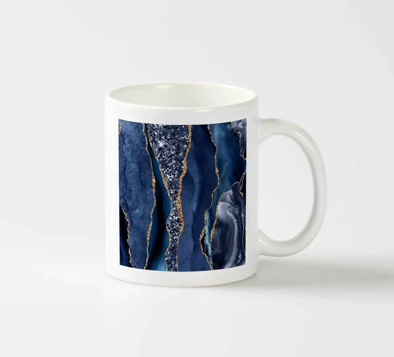 Agata Glitter Ocean Texture 06 tazza in ceramica da Gemstone Textures