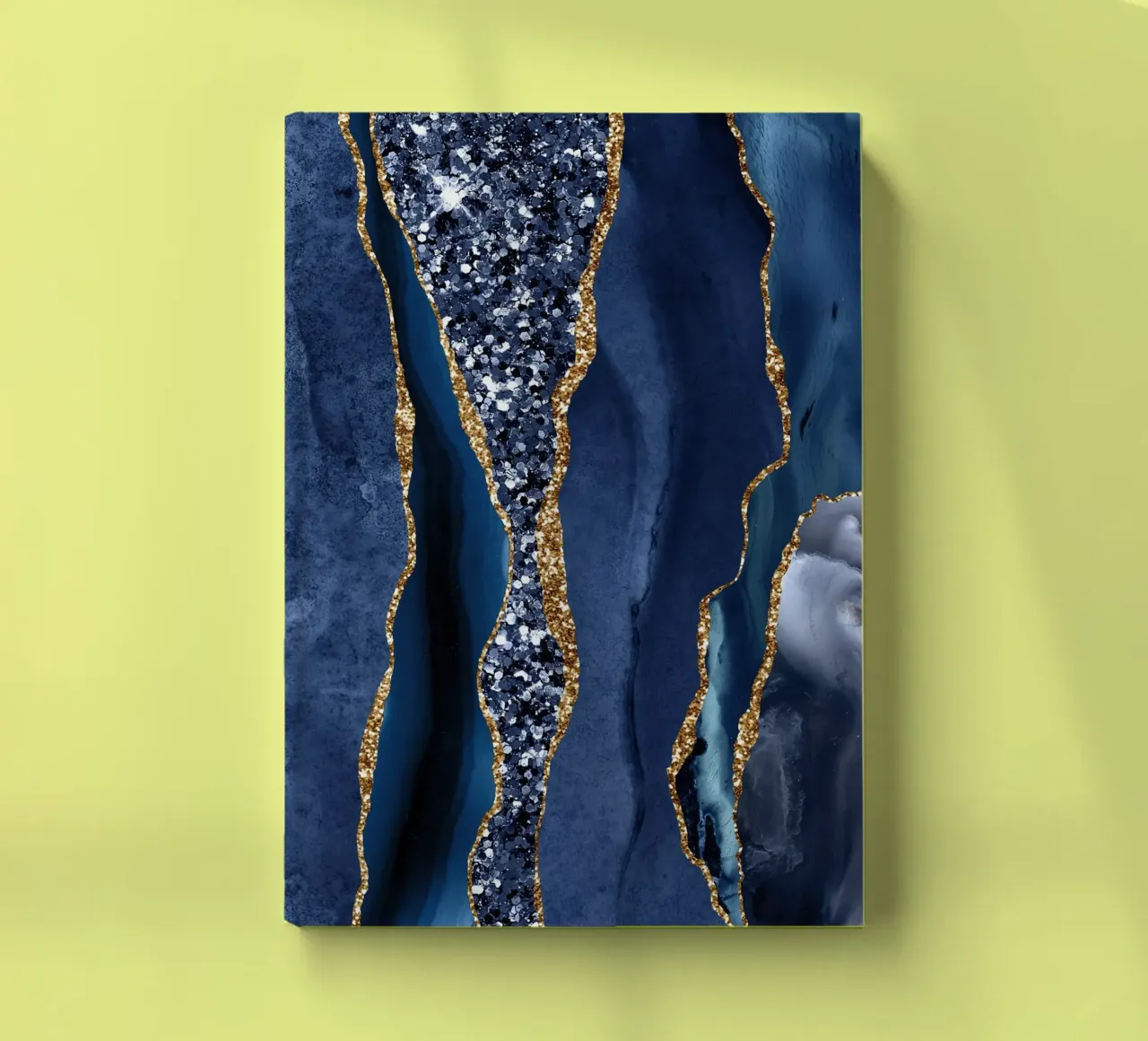 Agate Glitter Ocean Texture 06 notebook by Gemstone Textures