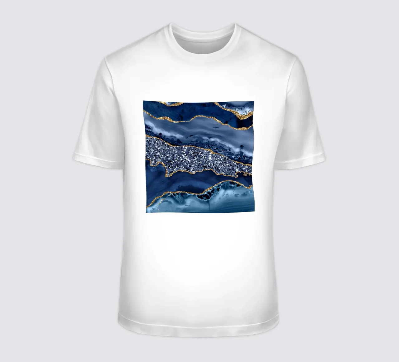 Agata Glitter Ocean Texture 07 t-shirt da Gemstone Textures