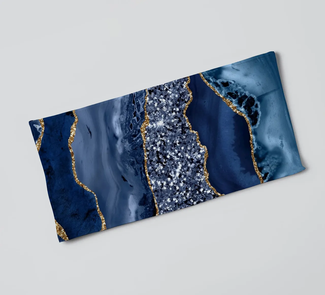 Agata Glitter Ocean Texture 07 asciugamano da bagno da Gemstone Textures