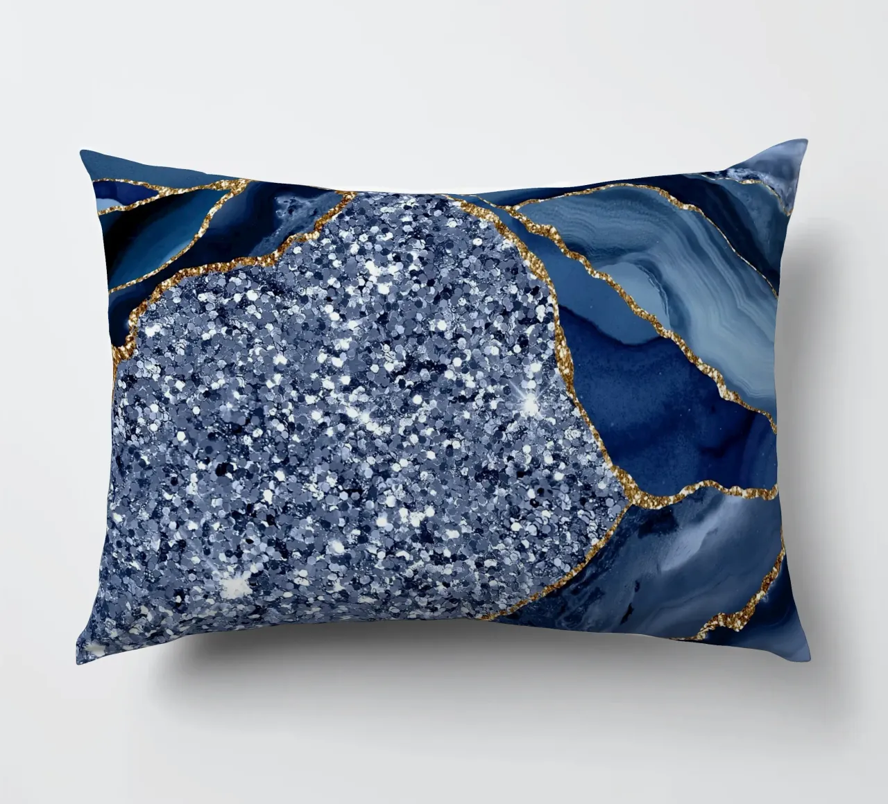 Agata Glitter Ocean Texture 08 cuscino da Gemstone Textures