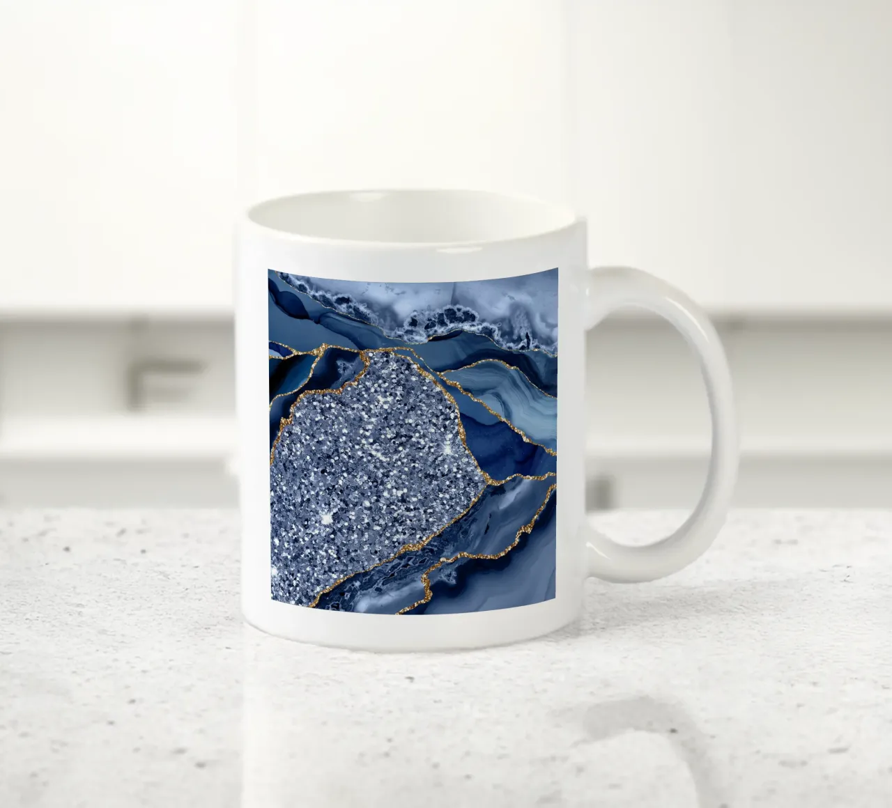 Agata Glitter Ocean Texture 08 tazza in ceramica da Gemstone Textures