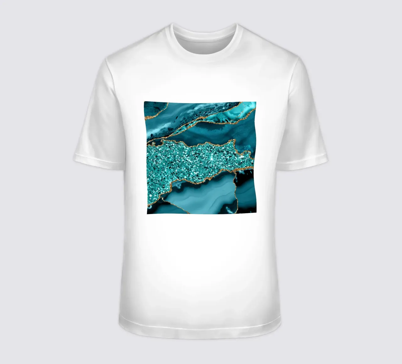 Agata Glitter Ocean Texture 09 t-shirt da Gemstone Textures