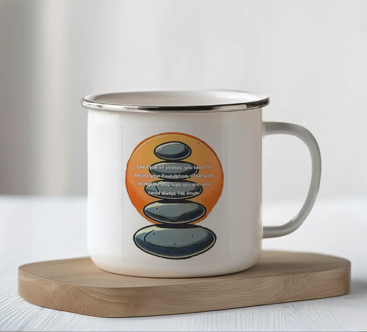 Stone Pile tazza in smalto da HorizonFlow
