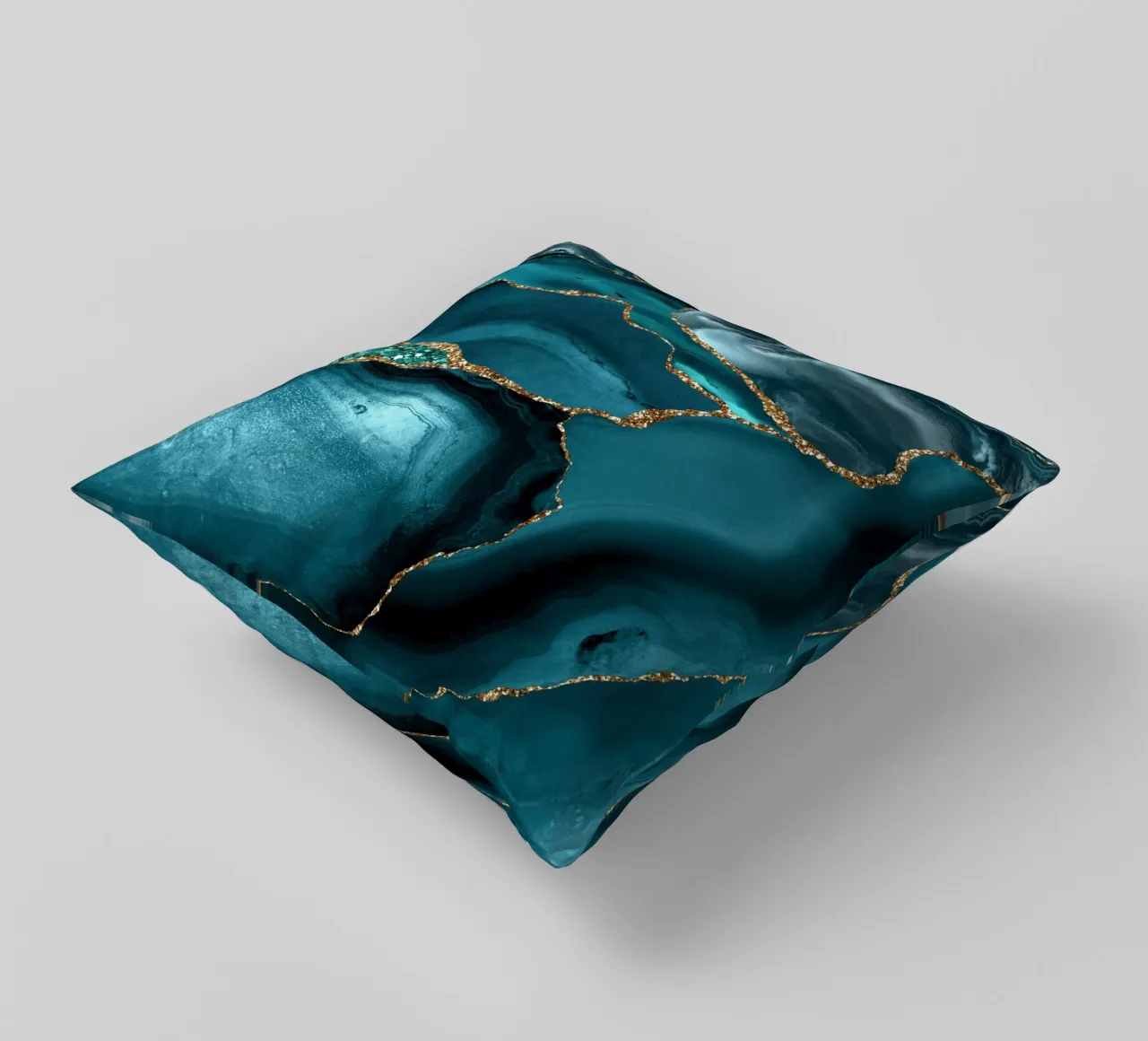 Agata Glitter Ocean Texture 10 cuscino da Gemstone Textures