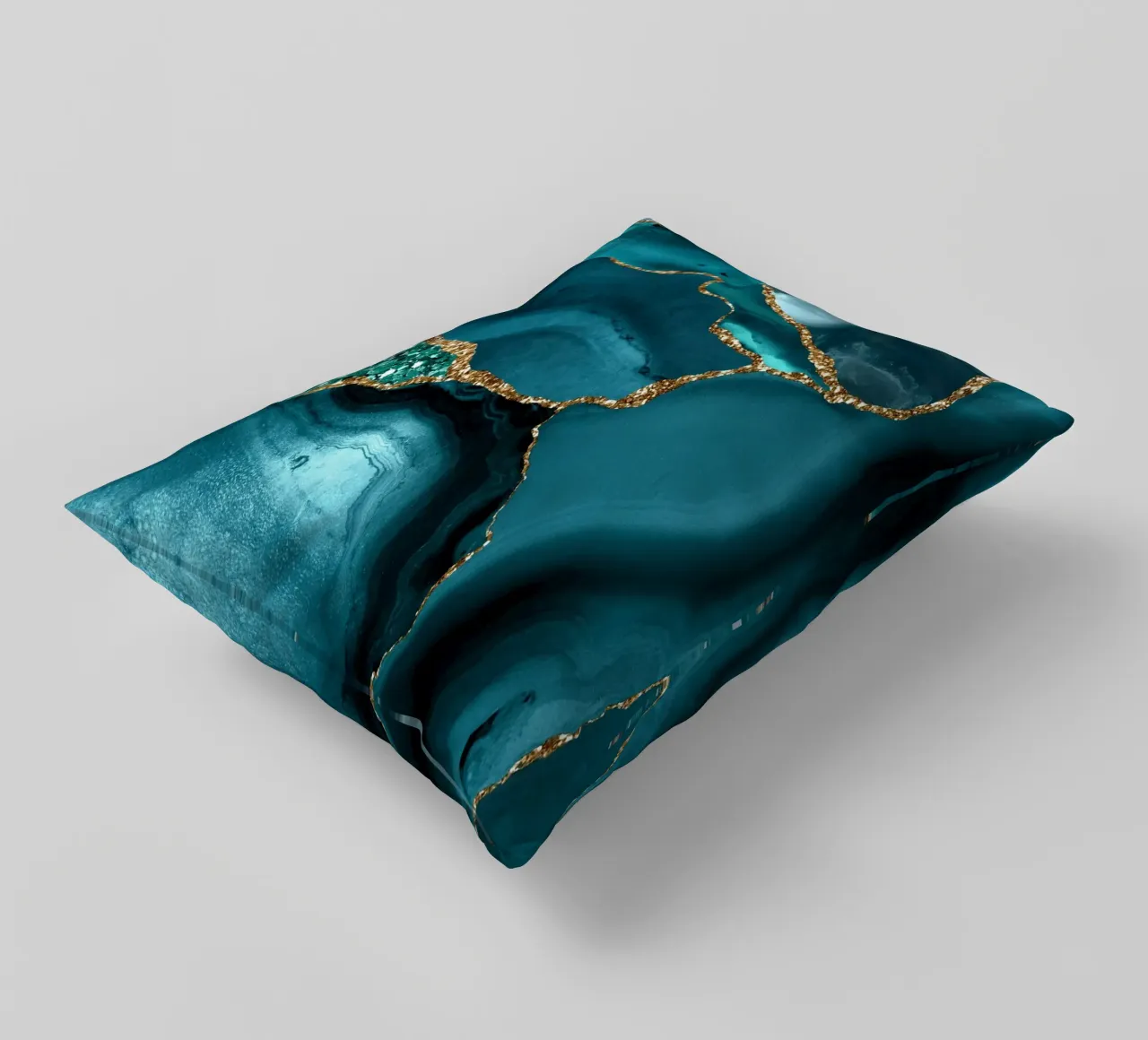 Agata Glitter Ocean Texture 10 cuscino da Gemstone Textures
