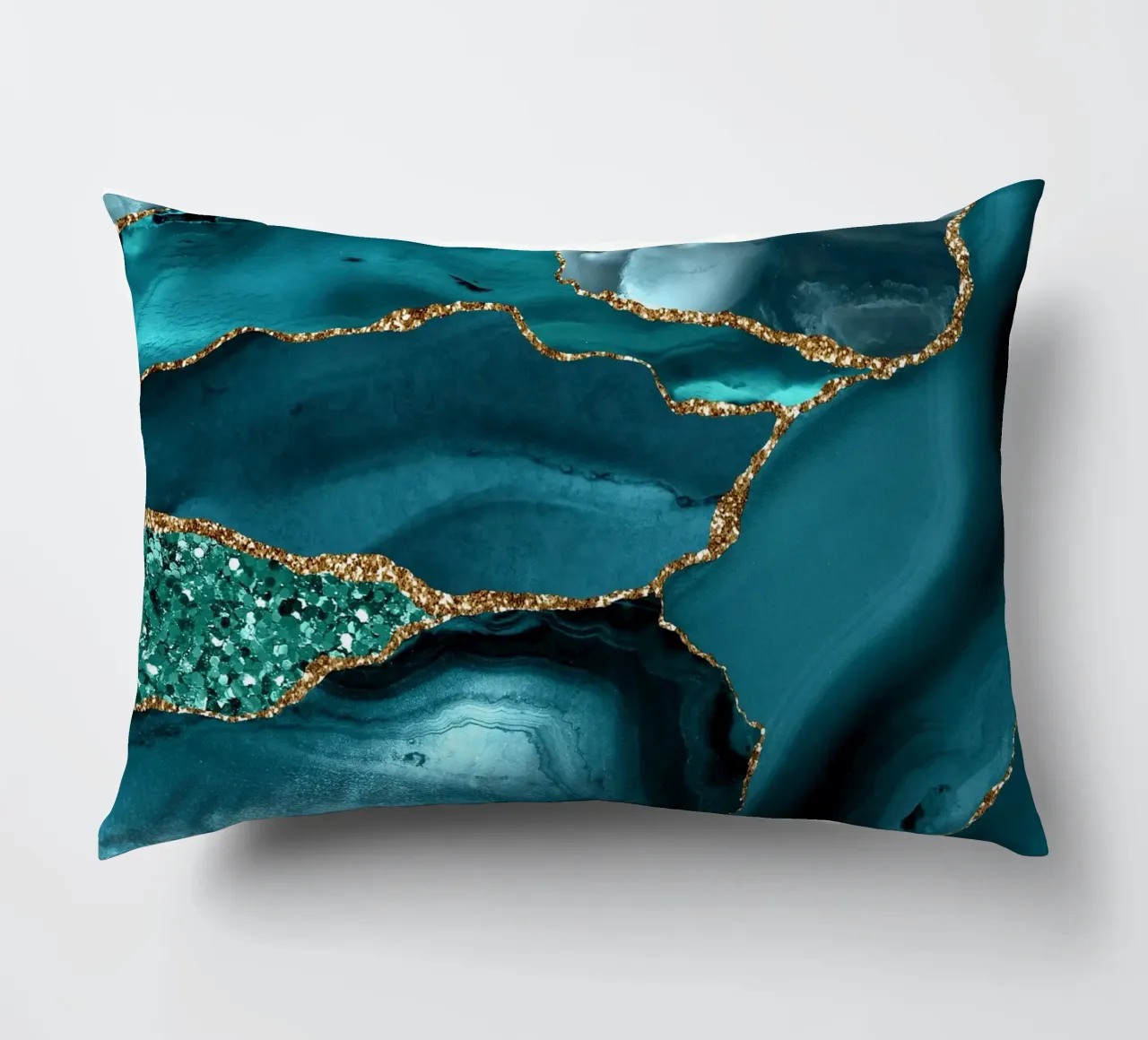 Agata Glitter Ocean Texture 10 cuscino da Gemstone Textures