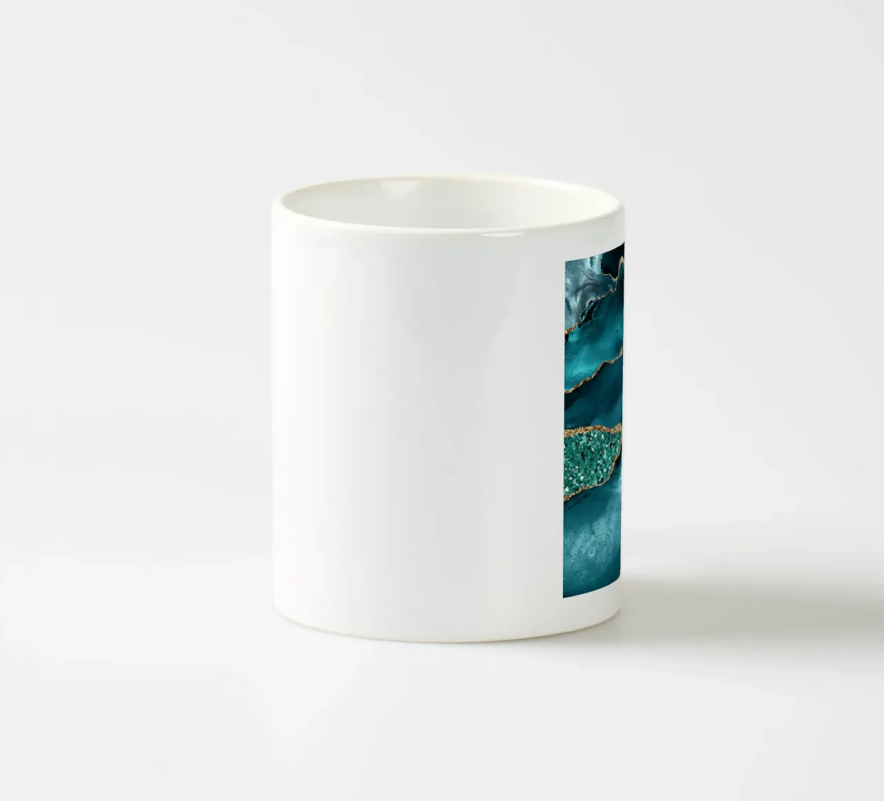 Agata Glitter Ocean Texture 10 tazza in ceramica da Gemstone Textures