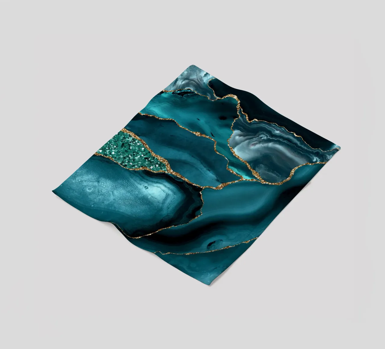 Achat Glitzer Ozean Textur 10 Fleecedecke von Gemstone Textures