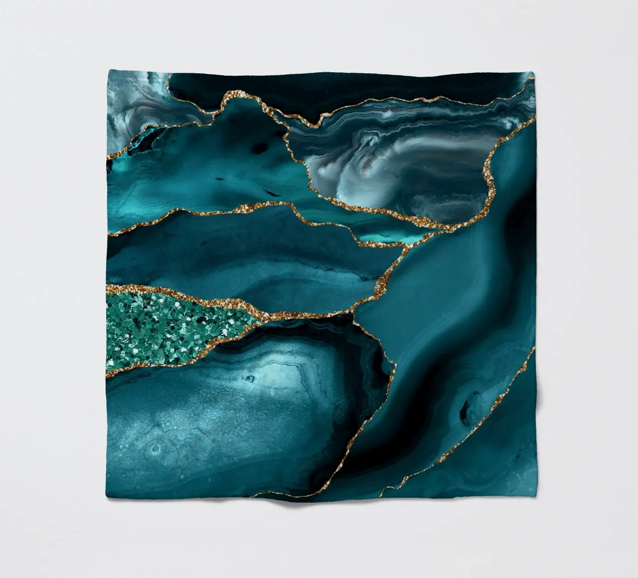 Achat Glitzer Ozean Textur 10 Fleecedecke von Gemstone Textures