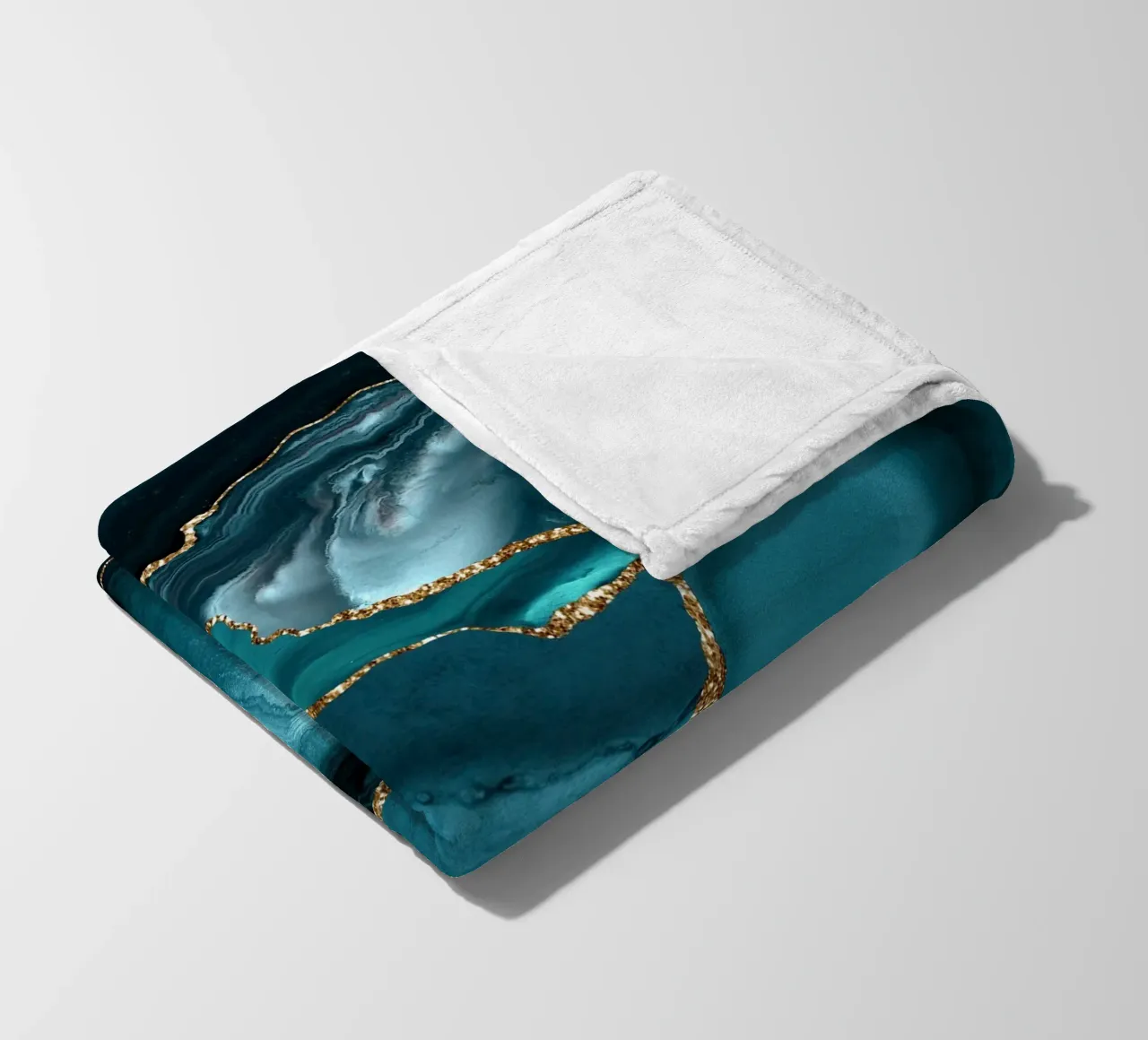 Achat Glitzer Ozean Textur 10 Fleecedecke von Gemstone Textures