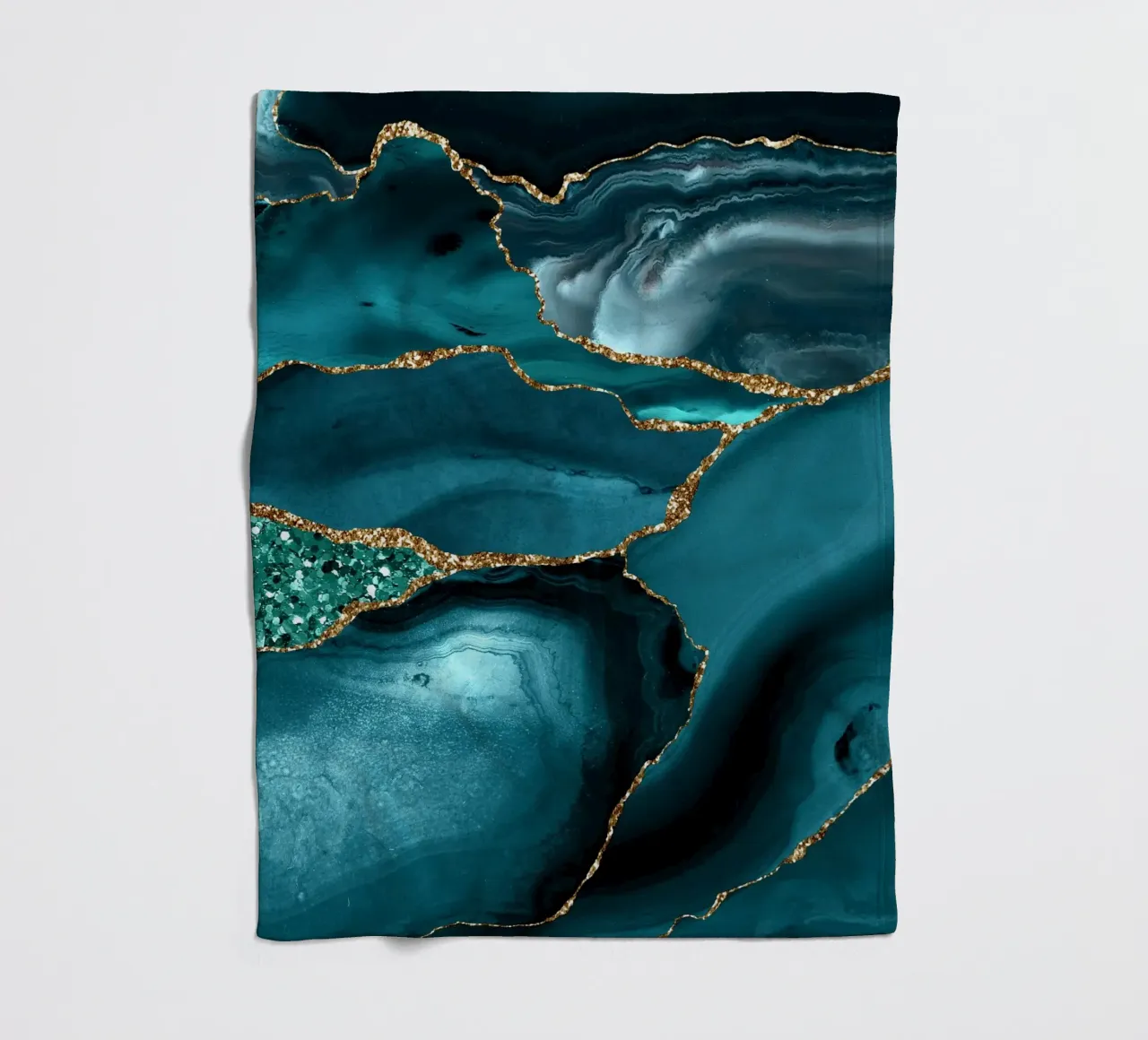 Achat Glitzer Ozean Textur 10 Fleecedecke von Gemstone Textures