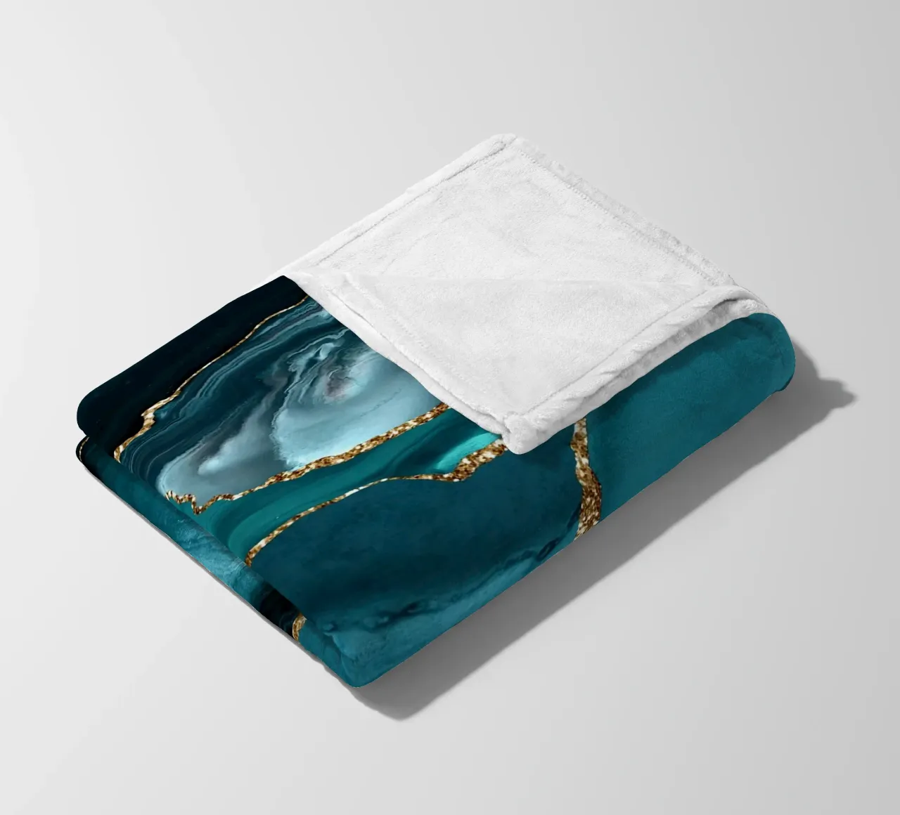 Achat Glitzer Ozean Textur 10 Fleecedecke von Gemstone Textures