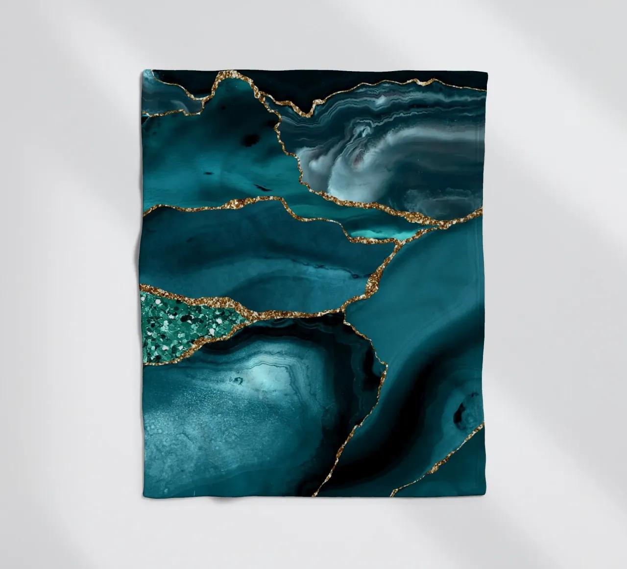 Achat Glitzer Ozean Textur 10 Fleecedecke von Gemstone Textures