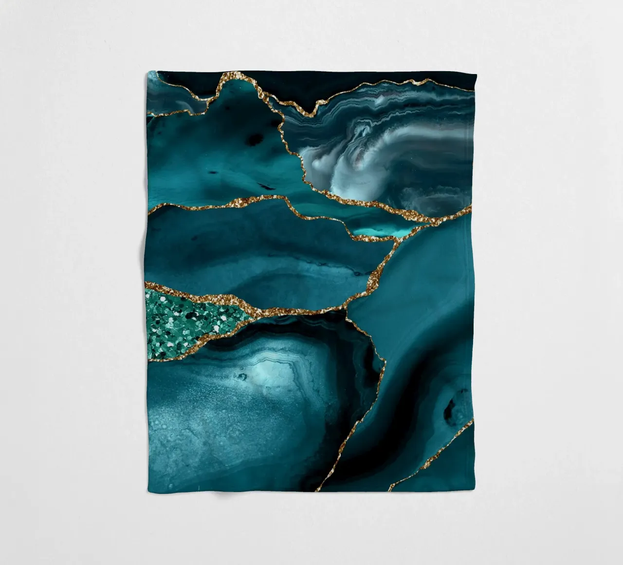 Achat Glitzer Ozean Textur 10 Fleecedecke von Gemstone Textures