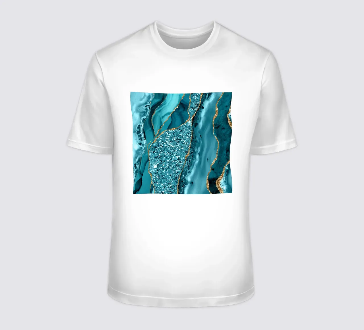 Agata Glitter Ocean Texture 11 t-shirt da Gemstone Textures