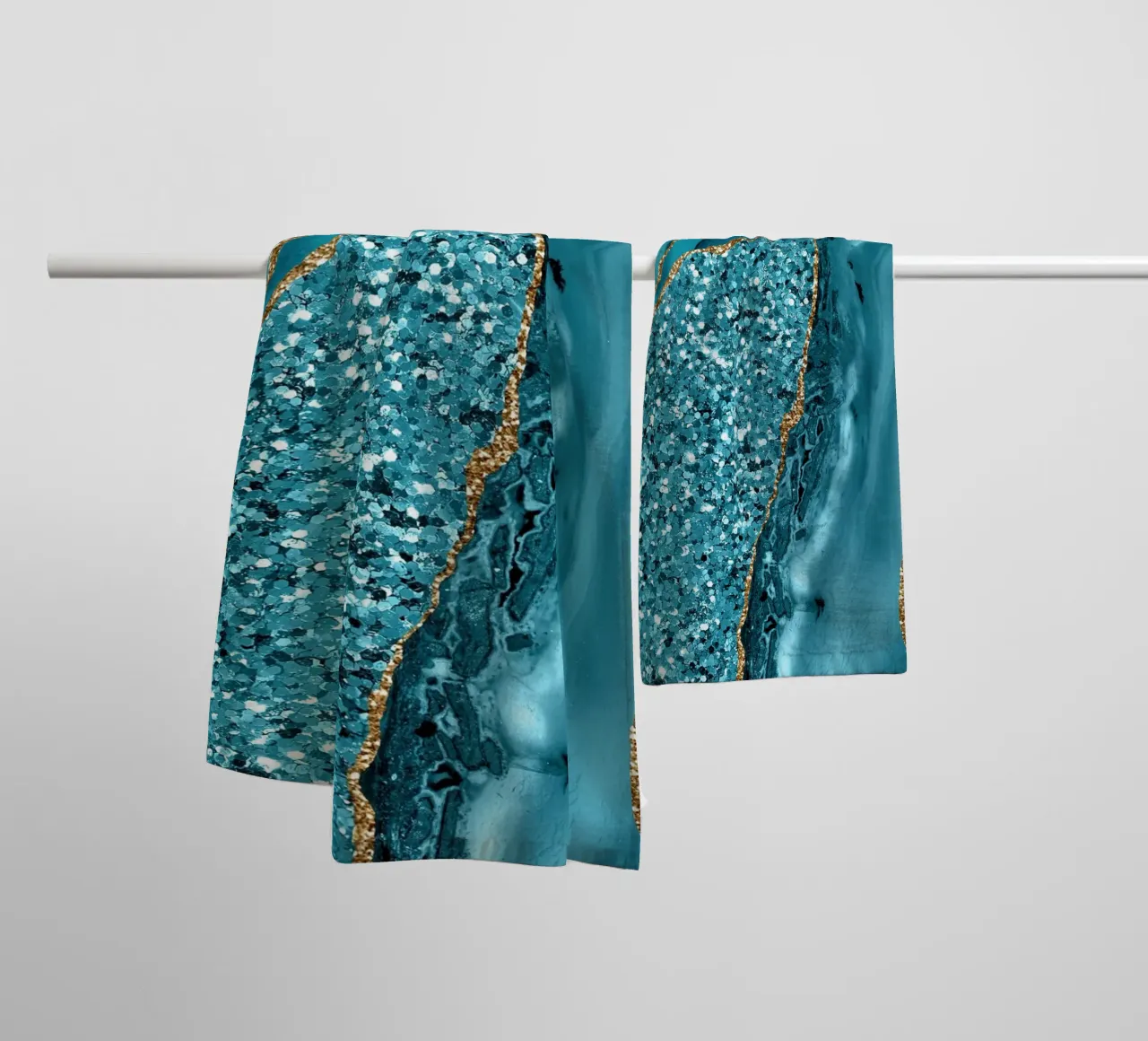 Agate Glitter Ocean Texture 11 serviette de bain de Gemstone Textures