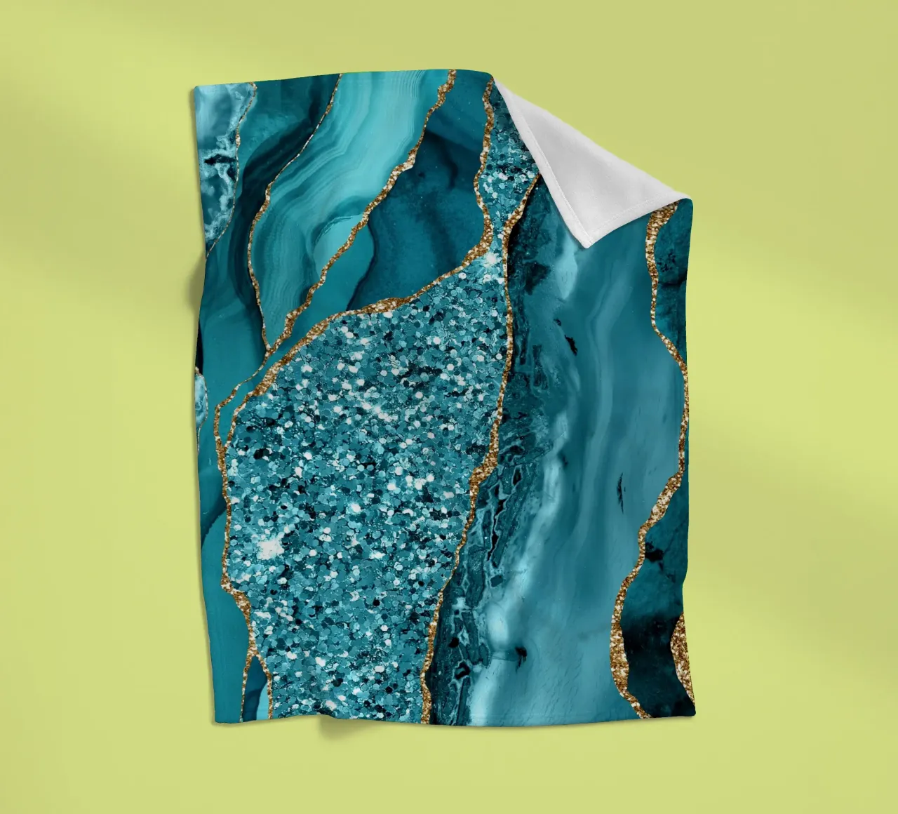 Agata Glitter Ocean Texture 11 coperta in pile da Gemstone Textures