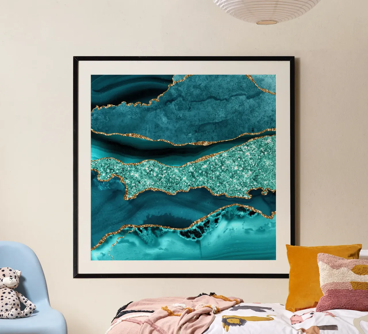 Achat Glitzer Ozean Textur 12 Hahnemühle von Gemstone Textures