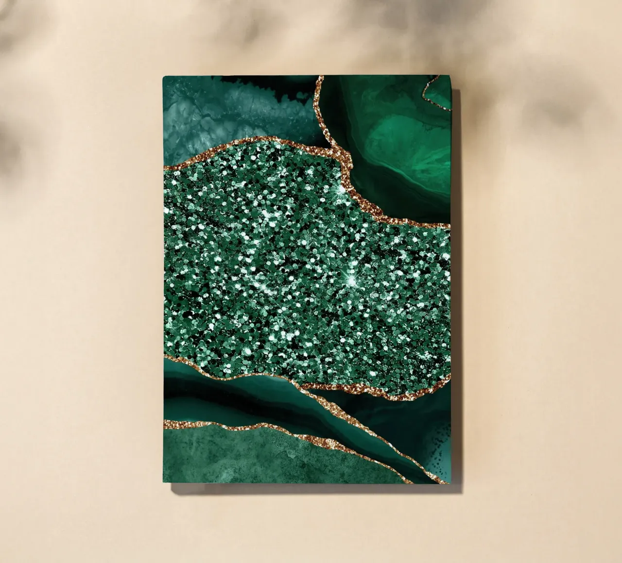 Agate Glitter Ocean Texture 13 notebook by Gemstone Textures