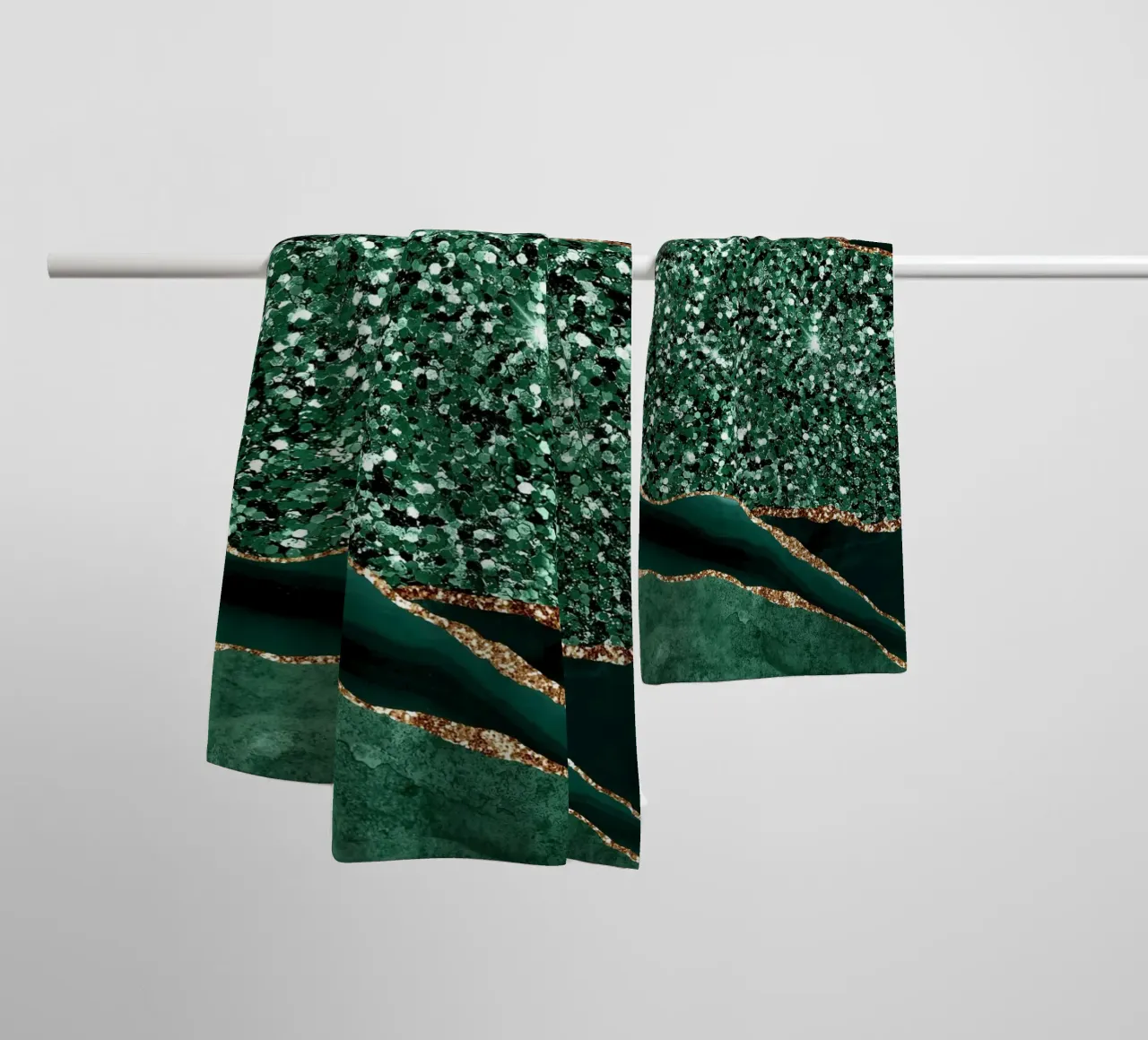 Agata Glitter Ocean Texture 13 asciugamano da bagno da Gemstone Textures