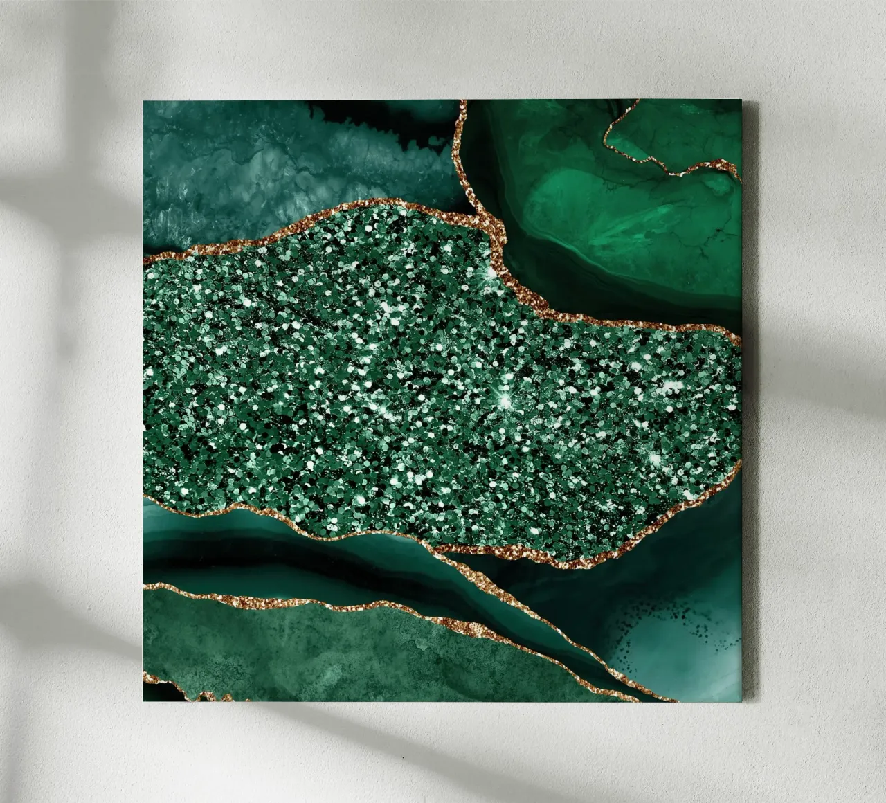 Agata Glitter Ocean Texture 13 tela con Cornice a cassetta da Gemstone Textures