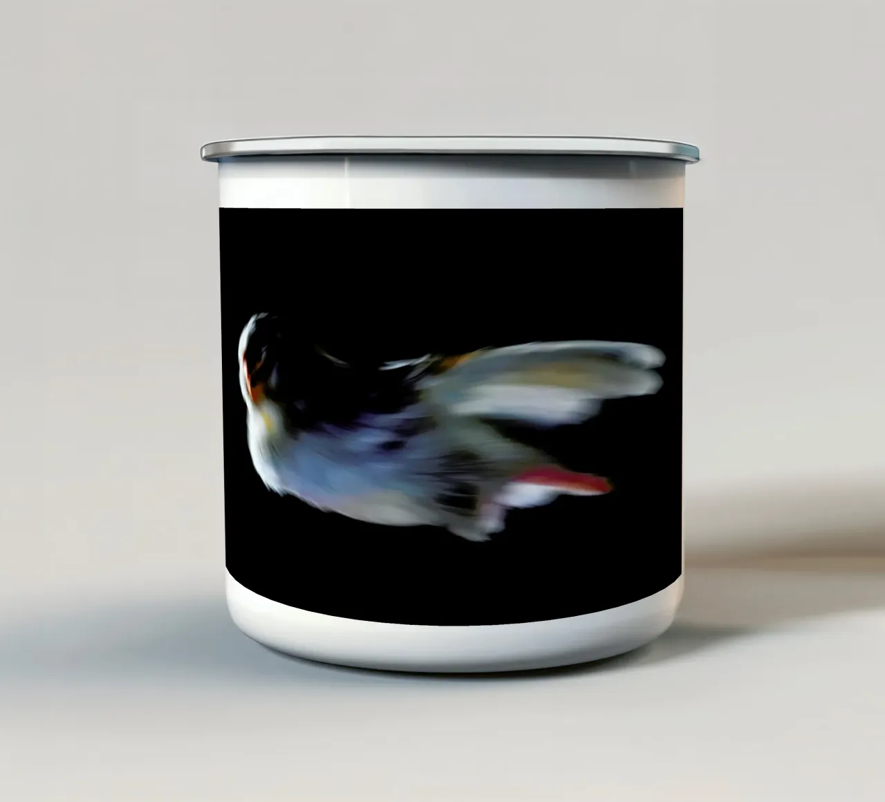 Birds Everywhere 15 tazza in smalto da Günther Egger