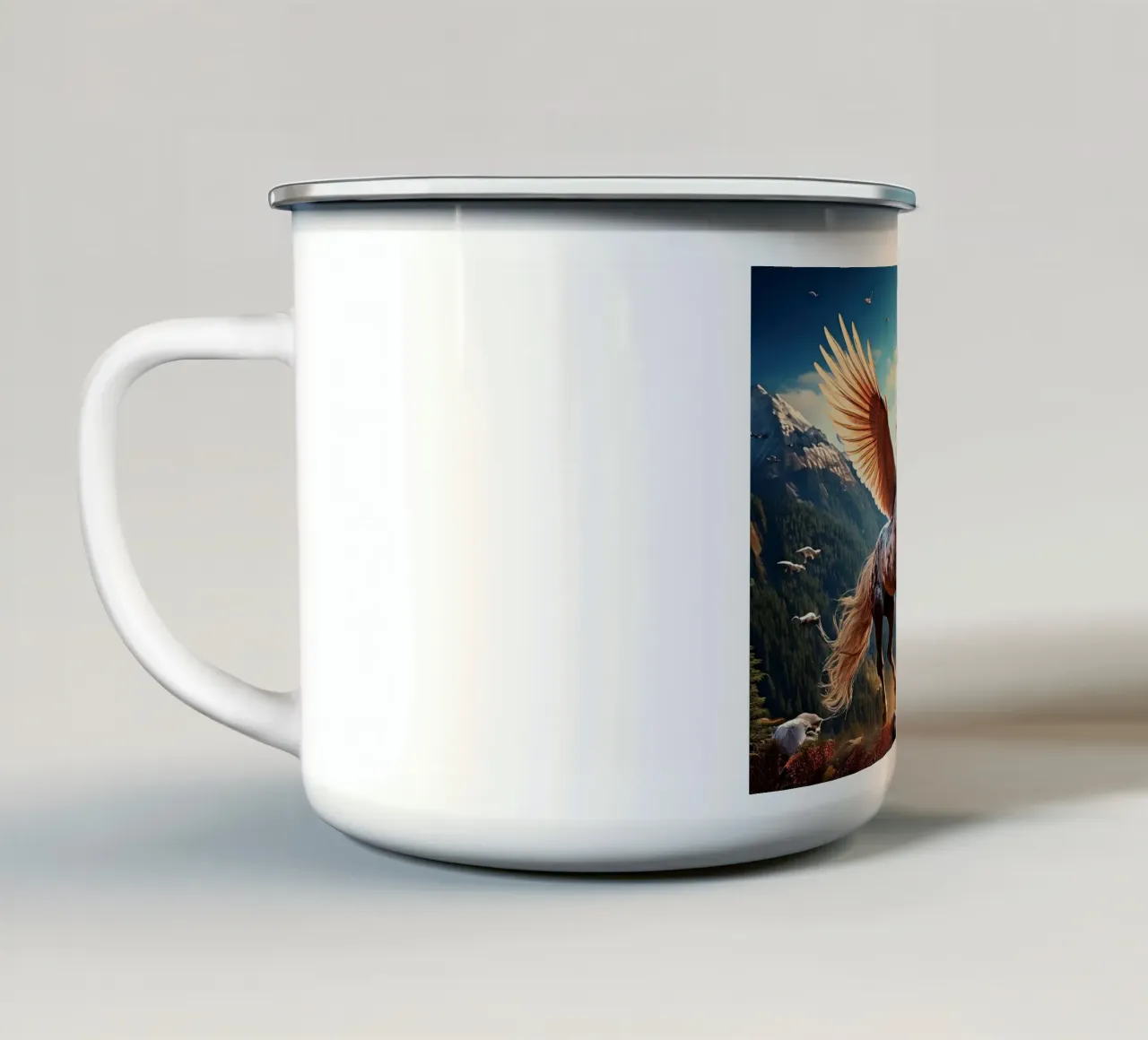 ALA DI CAVALLO 1. tazza in smalto da Thierry vobmann photography