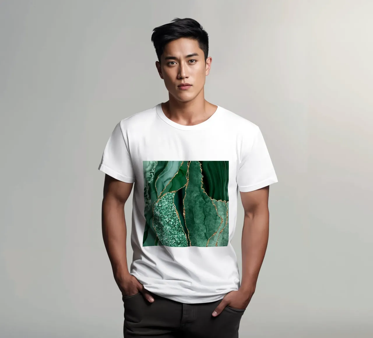 Agata Glitter Ocean Texture 14 t-shirt da Gemstone Textures