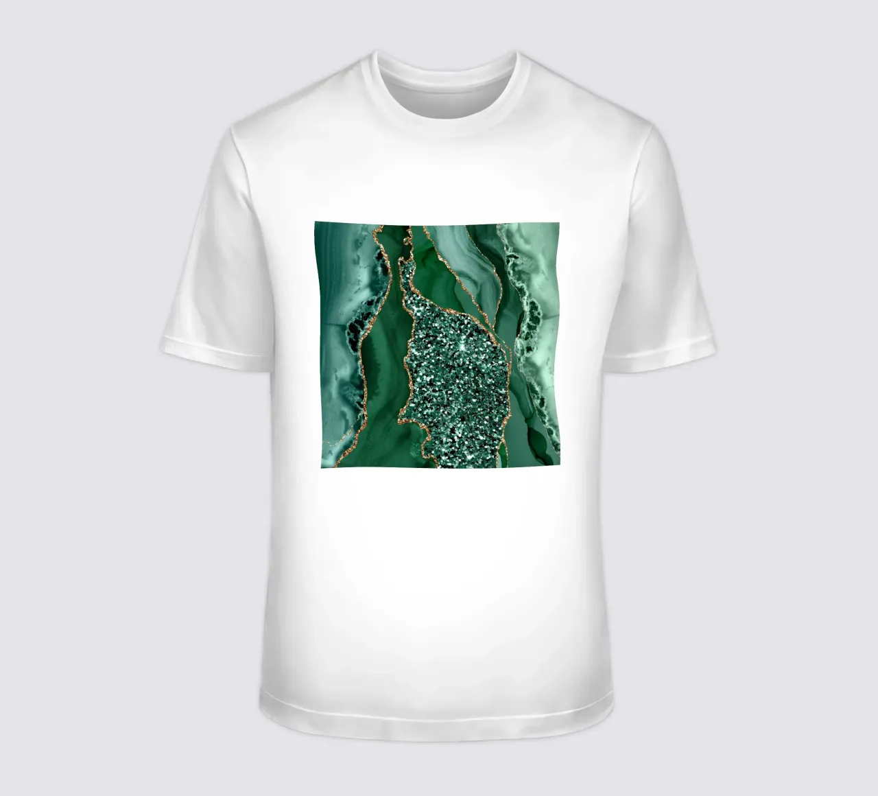 Achat Glitzer Ozean Textur 15 T-Shirt von Gemstone Textures