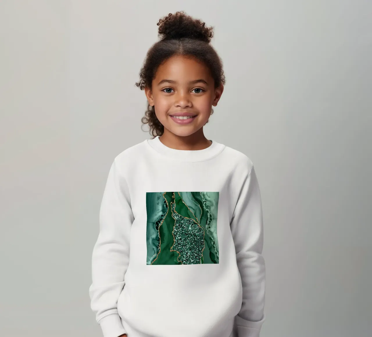 Agata Glitter Ocean Texture 15 felpa bambino da Gemstone Textures