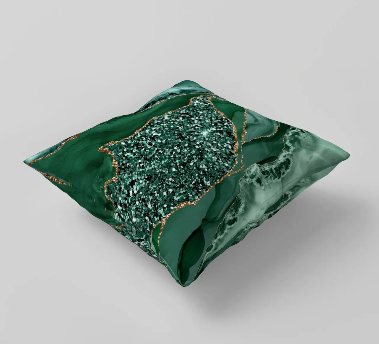 Agata Glitter Ocean Texture 15 cuscino da Gemstone Textures