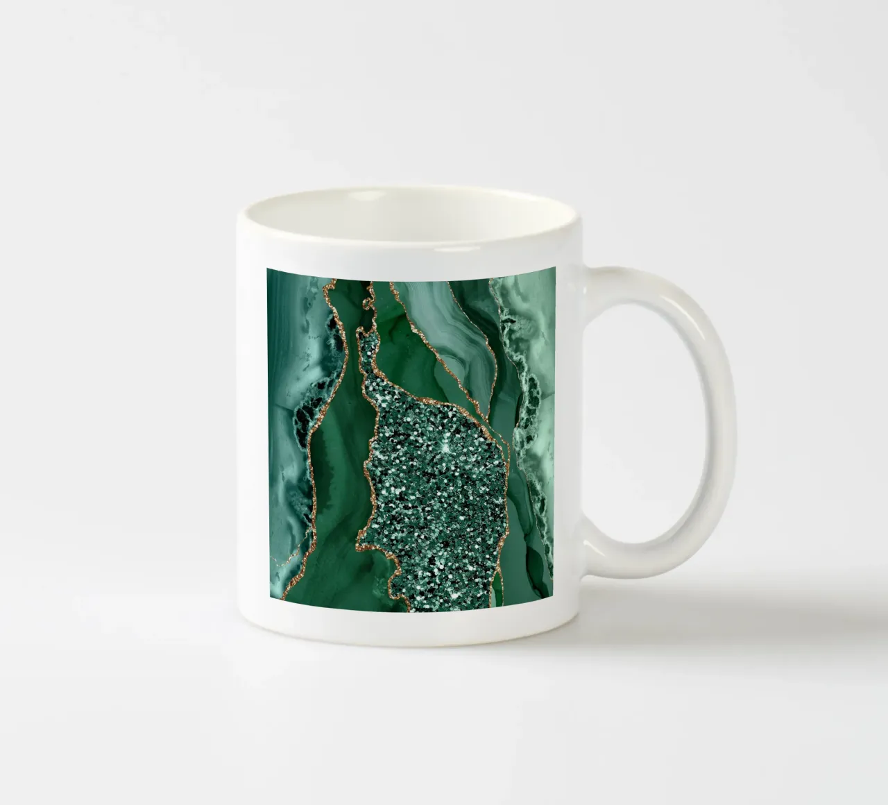 Agata Glitter Ocean Texture 15 tazza in ceramica da Gemstone Textures