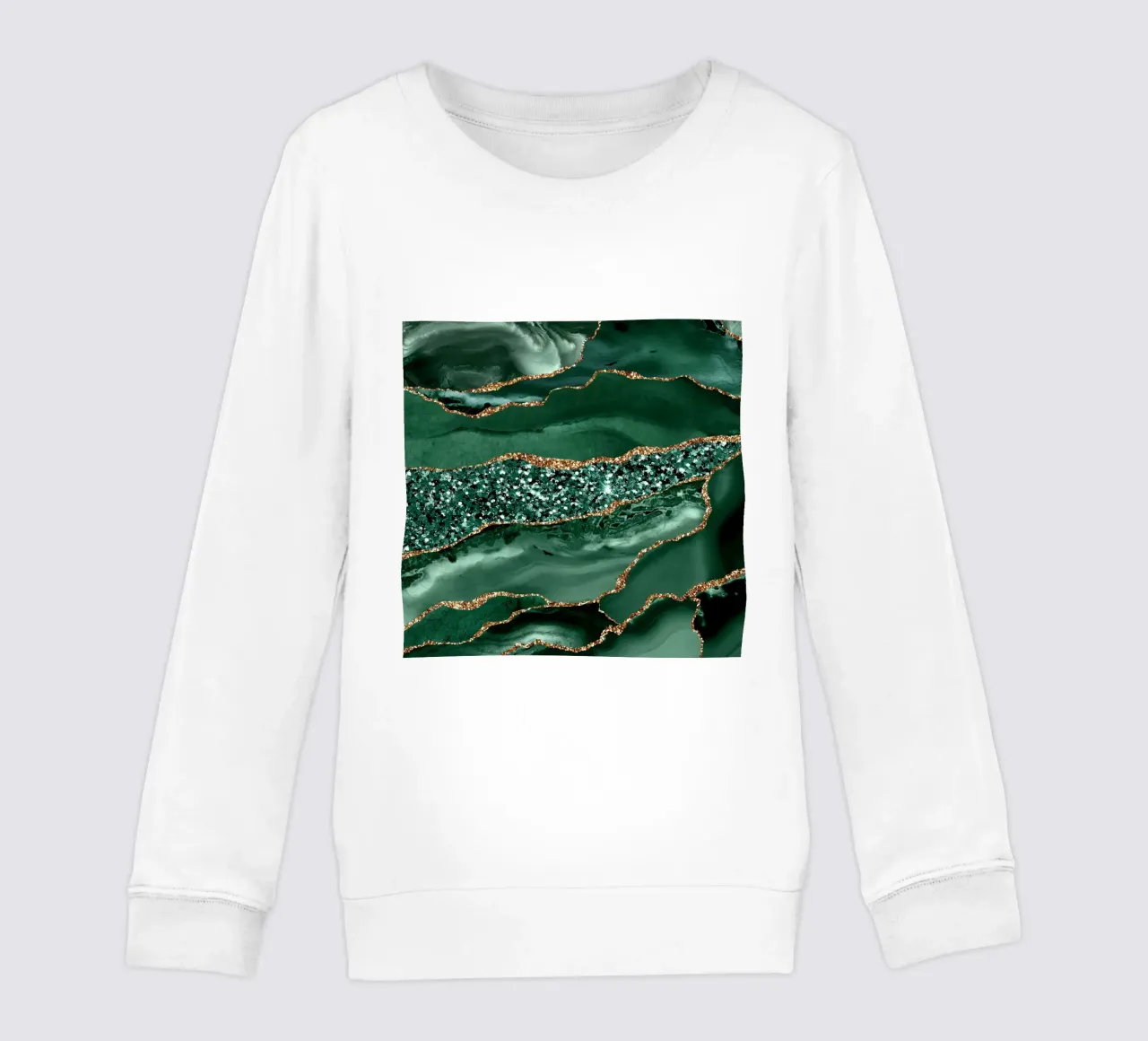 Agata Glitter Ocean Texture 16 felpa bambino da Gemstone Textures